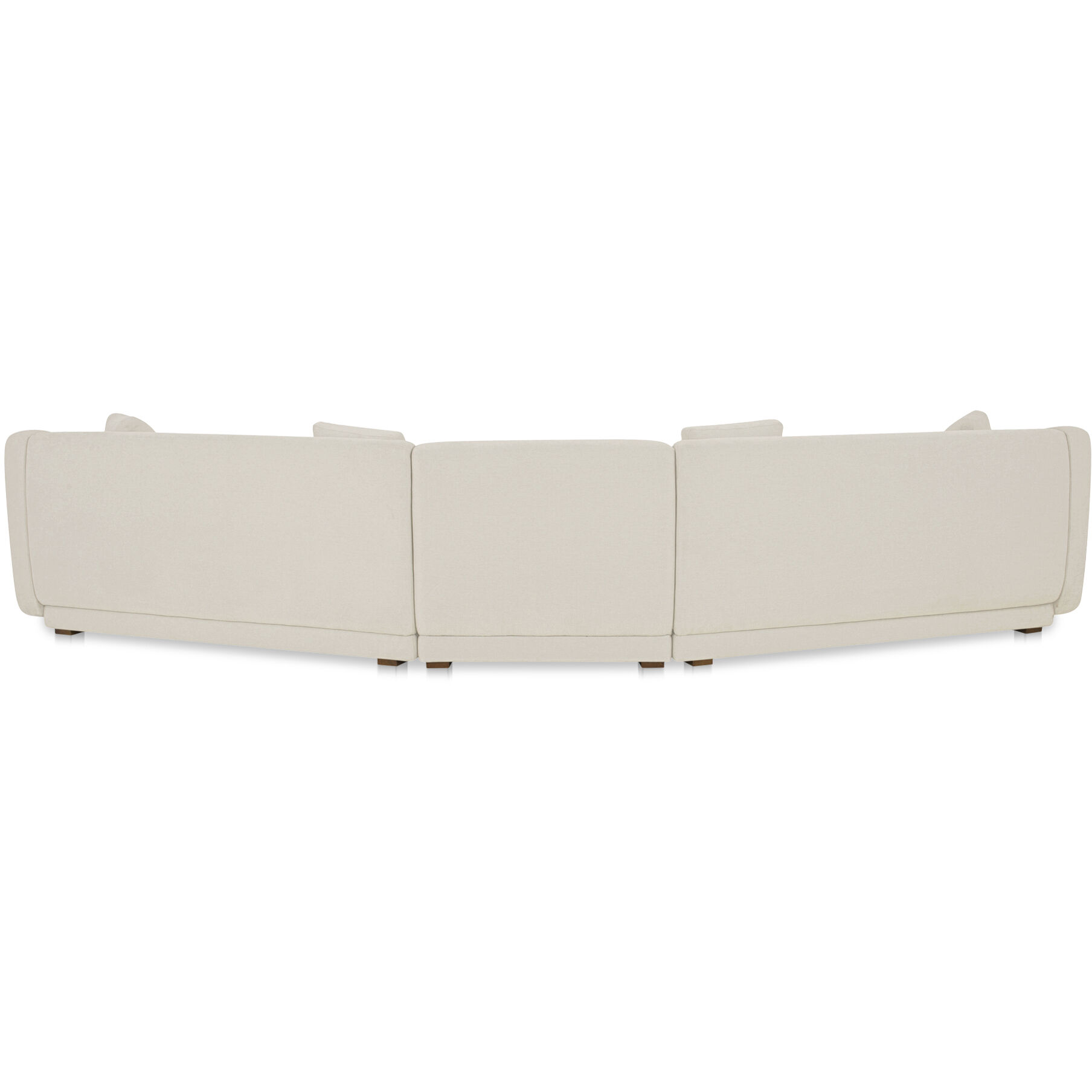 Fraser White Modular Sectional with Slipper, 3 Piece